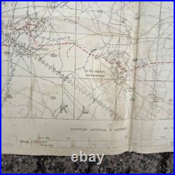 Carte anglaise / canevas Somme 1918 WW1 Commonwealth