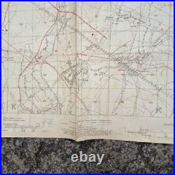 Carte anglaise / canevas Somme 1918 WW1 Commonwealth