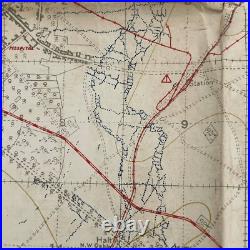 Carte anglaise / canevas Somme 1918 WW1 Commonwealth