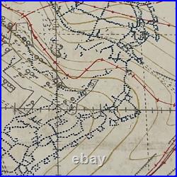 Carte anglaise / canevas Somme 1918 WW1 Commonwealth