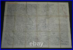 Carte d'un officier allemand Veille de la grande offensive GUERRE 14/18