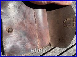 Cartouchière Ammo Pouch Leather M1916 French Army Armée Poilu Verdun WW1 WW2