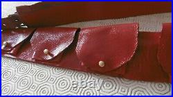 Cartouchière cuir rouge (bas) pour spahis ou coloniaux