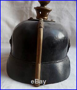 Casque A Pointe Artillerie Prusse Mod. 1895 100 % Original Spike Helmet Wwi