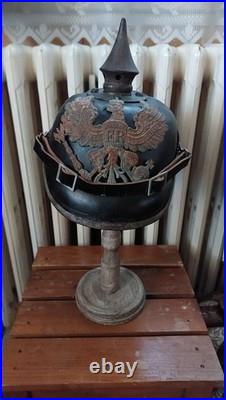 Casque A PointeAllemand De TroupeMod. 1915 (PremièreGuerre Mondiale1914/1918)