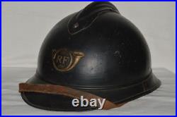 Casque Adrian 1915 Chasseur A Pied-chasseur Alpin-1° Guerre 1914-2° Guerre 1940