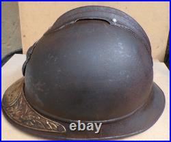 Casque Adrian Mod. 15 infanterie + plaque