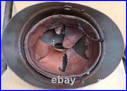 Casque Adrian Mod. 15 infanterie + plaque