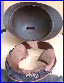 Casque Adrian Mod. 15 infanterie + plaque