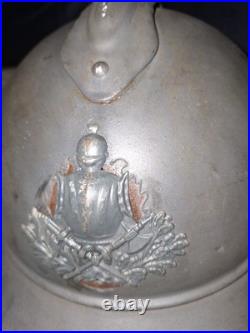 Casque Adrian Modele 15 Genie Insigne 1er Type Poilu Verdun tranchee