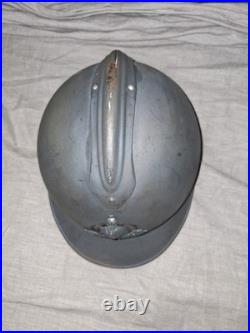 Casque Adrian Modele 15 Genie Insigne 1er Type Poilu Verdun tranchee