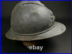 Casque Adrian Modèle 1915 Gris Artillerie Poilu Ww1 14 18 French Helmet