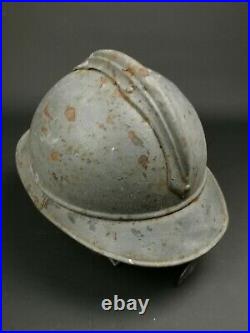 Casque Adrian Modèle 1915 Gris Artillerie Poilu Ww1 14 18 French Helmet