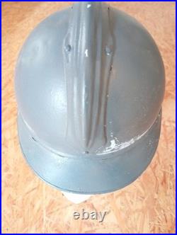 Casque Adrian Modele 1915 Infanterie Avec Plaque Commemorative