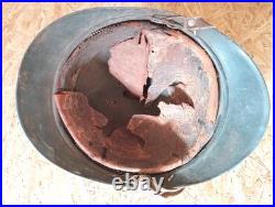 Casque Adrian Modele 1915 Infanterie Avec Plaque Commemorative