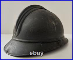 Casque Adrian model 15 infanterie WWI bon état M15 avec intérieur en cuir