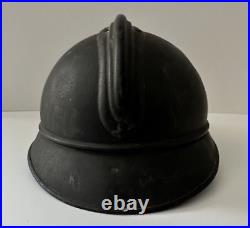 Casque Adrian model 15 infanterie WWI bon état M15 avec intérieur en cuir