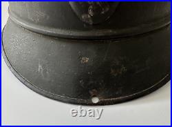 Casque Adrian model 15 infanterie WWI bon état M15 avec intérieur en cuir