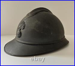 Casque Adrian model 15 infanterie WWI bon état M15 avec intérieur en cuir