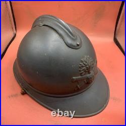 Casque Adrien Français WW1 Régiment D'Artillerie Complet Avec Doublure