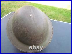 Casque Brodie Officier Anglais 1915-1918 Original Ww1 GB Tommy Rare