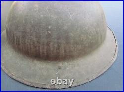 Casque Brodie Officier Anglais 1915-1918 Original Ww1 GB Tommy Rare