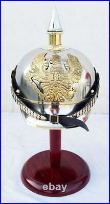 Casque Vintage Prussien De La Première Guerre Mondiale En Cuir À Décorer