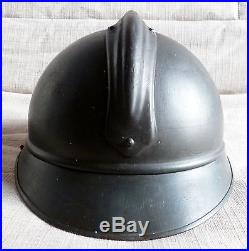 Casque WWI ADRIAN 1915 TROUPES COLONIALE MARINE ORIGINAL French Helmet 1914/1918