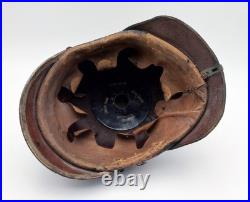 Casque à Pointe Allemand M1915 Infanterie WW1 Original 1916 Régimenté Complet