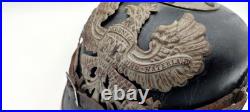Casque à Pointe Allemand M1915 Infanterie WW1 Original 1916 Régimenté Complet