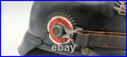 Casque à Pointe Allemand M1915 Infanterie WW1 Original 1916 Régimenté Complet
