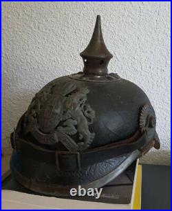 Casque à pointe, Pickelhaube, Spihe helmet Bavière