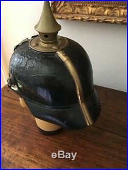 Casque a pointe Prusse Mle 1895 Marquages Lorraine Corps BA XVI 1910