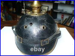 Casque à pointe Saxe Ersatz avec impact modèle 1895