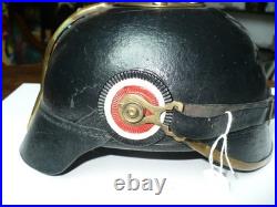 Casque à pointe Saxe Ersatz avec impact modèle 1895