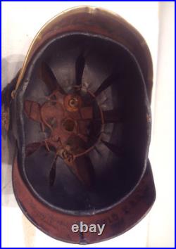 Casque à pointe, Spikelmet, pickelhaub Casque de Sapeur-Pompier, Allemagne WW. 1