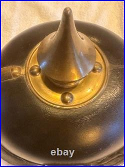 Casque à pointe bavarois M1896 original premier guerre 14 18 R. J. R. 1 WW1