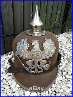 Casque à pointe, pickelhaube, spiked helmet Pionnier feutre 1915