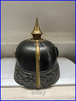 Casque à pointe, spiked helmet, pickelhaube, Casque Mod 95 Saxe