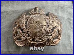 Casque à pointe, spiked helmet, pickelhaube, Plaque Bavière Chevaux Legers