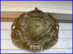 Casque à pointe, spiked helmet, pickelhaube, Plaque Bavière Chevaux Legers