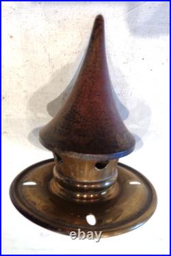 Casque à pointe, spikehelmet Rare pointe modèle 95 dévissante en laiton. WW. 1
