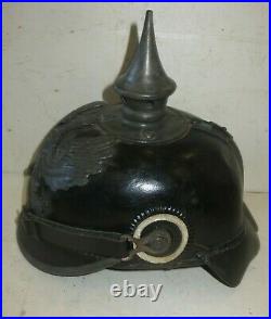 Casque à pointe, spikelhelmet, pickelaub casque Prussien mod. 1915Troupe. WW. 1
