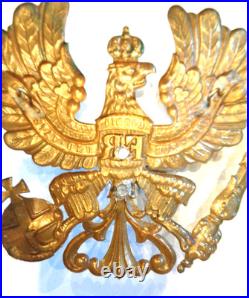 Casque à pointe, spikhelmet Rare plaque du Duché d' Oldembourg, modèle 95, WW. 1