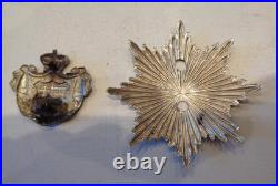 Casque à pointe, spikhelmet Rare plaque du Duché d' Oldembourg, modèle 95, WW. 1