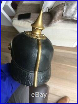 Casque à pointe troupe saxon, saxe spiked helmet, pickelhaube, modele 1895 IR 139