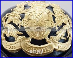 Casque à pointes impérial militaria prussien cuir allemand casque