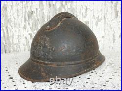 Casque adrian M-15 artillerie jus grenier poilu 14 18 wwi ww1
