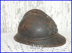 Casque adrian M-15 artillerie jus grenier poilu 14 18 wwi ww1