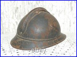 Casque adrian M-15 artillerie jus grenier poilu 14 18 wwi ww1